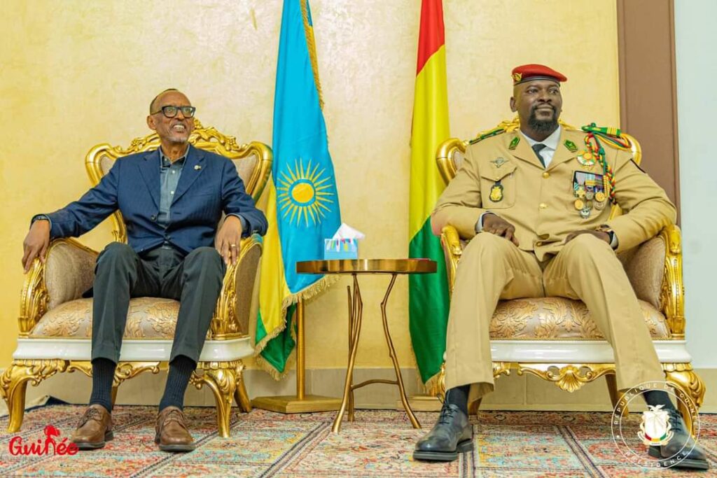 Coopération bilatérale : Paul Kagamé est arrivé à Conakry