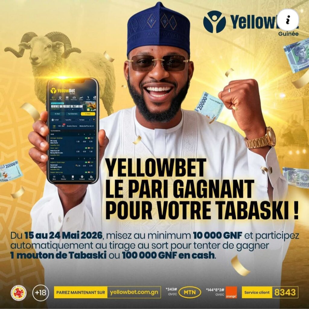 Tabaski 2026: Yellowbet Guinée lance une campagne de recompense pour ses abonnés